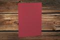 [16401272] Einzelkarte A4 210x297 mm Rosso gerippt 220 g/qm